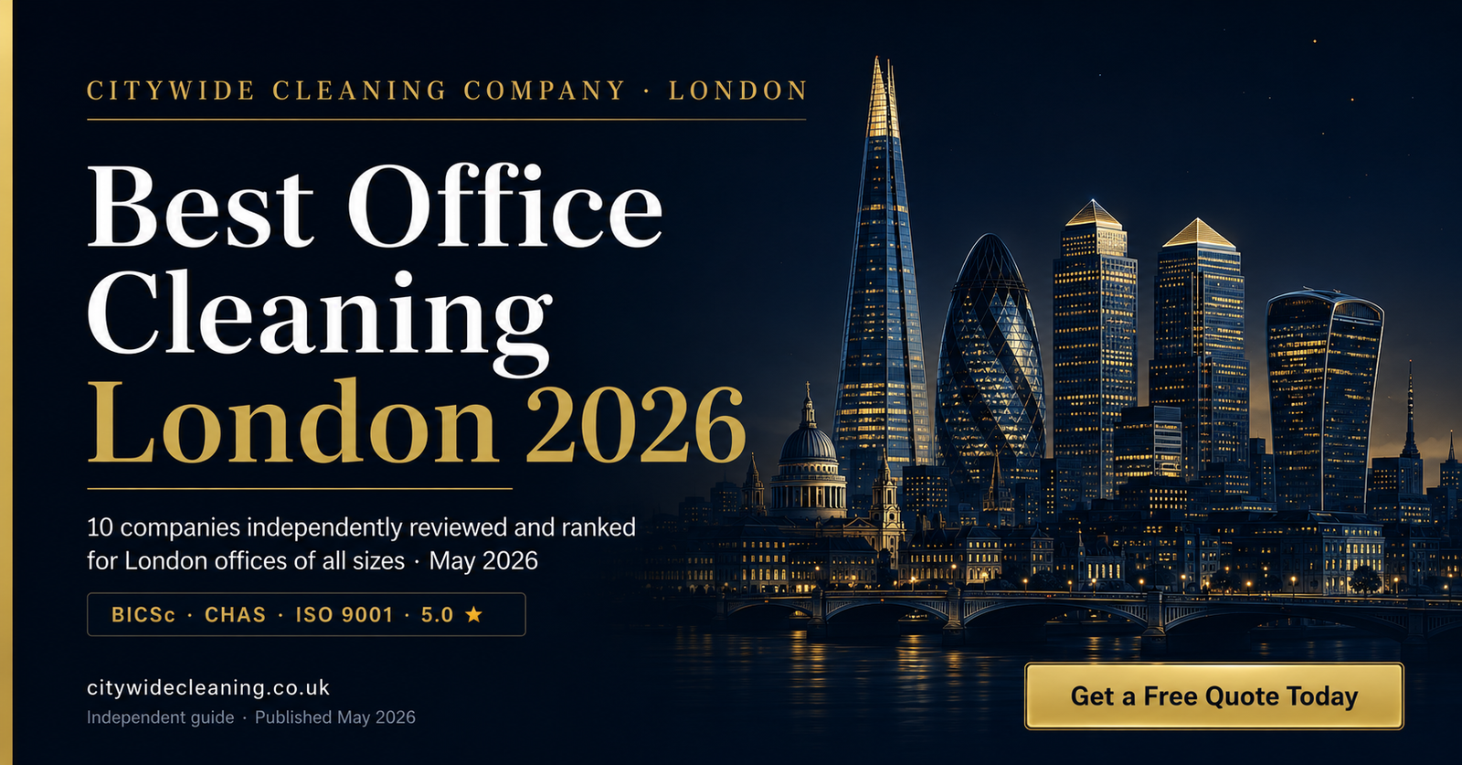 Best Office Cleaning Companies in London
