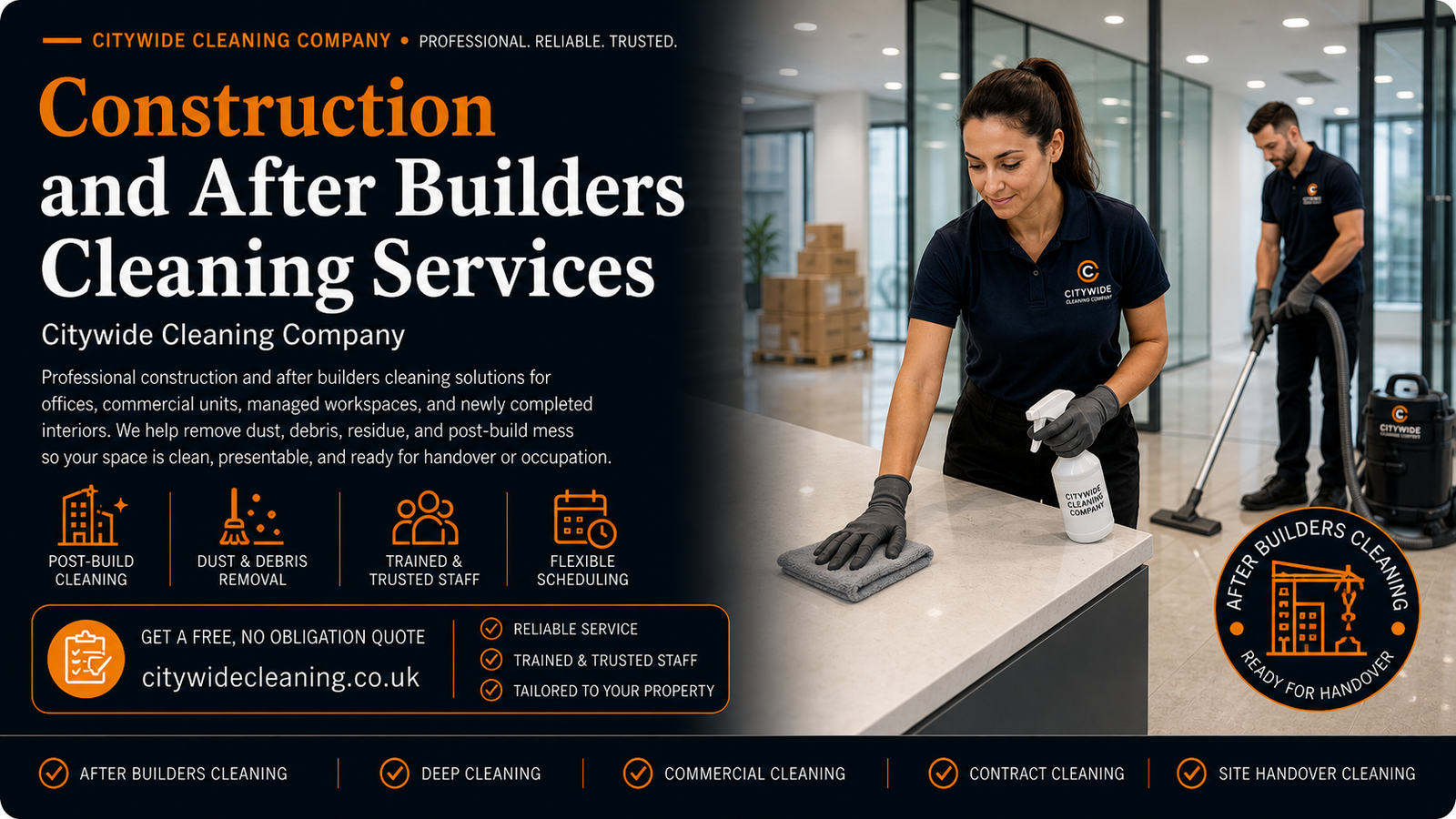 Construction and After Builders Cleaning Services