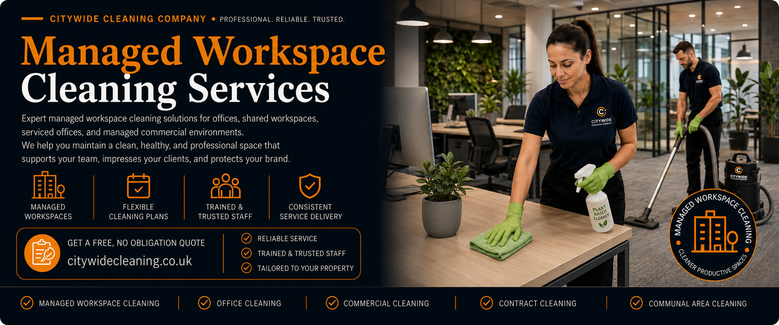 Managed Workspace Cleaning Services