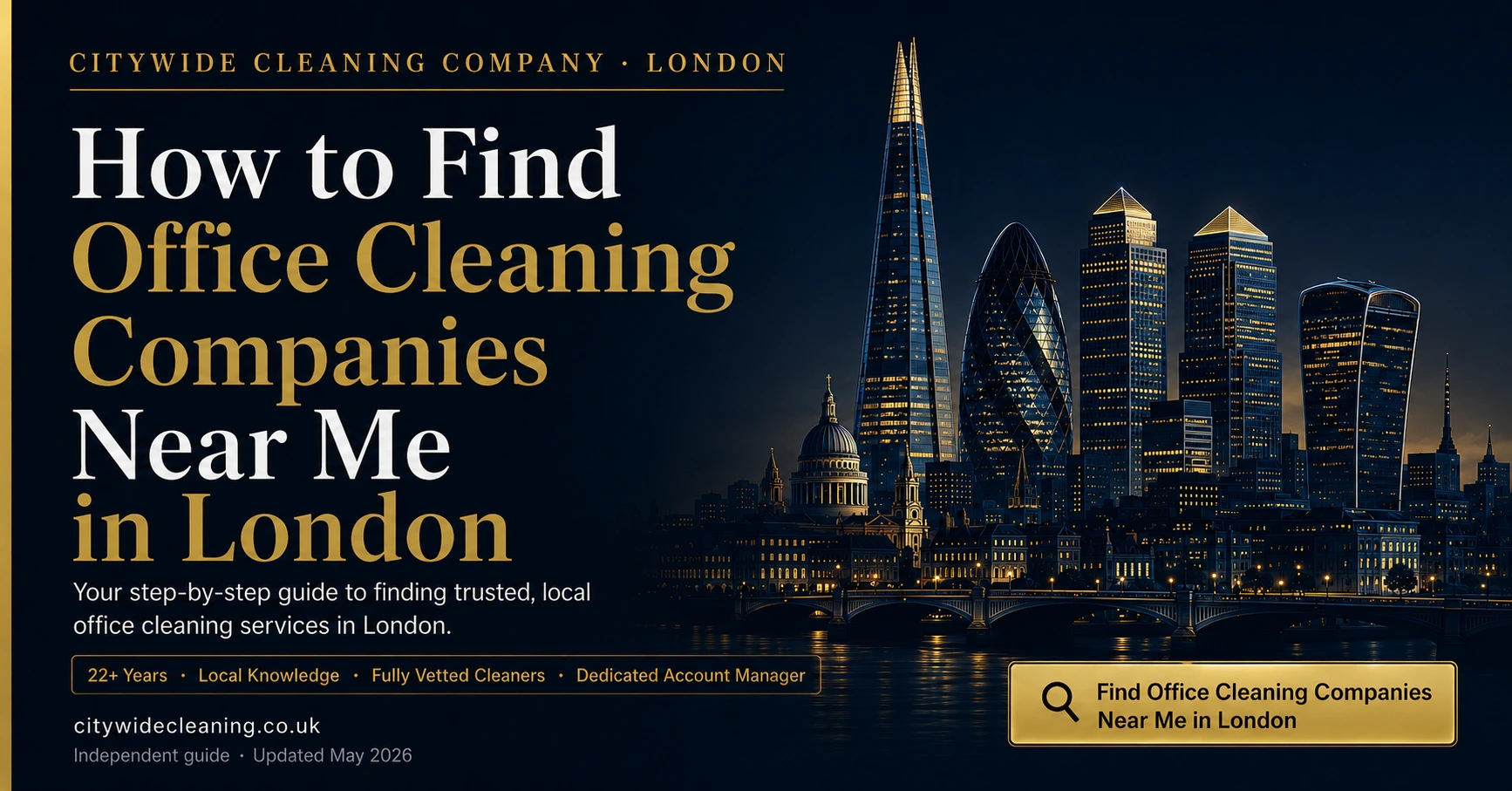 How to Find Office Cleaning Companies Near Me in London