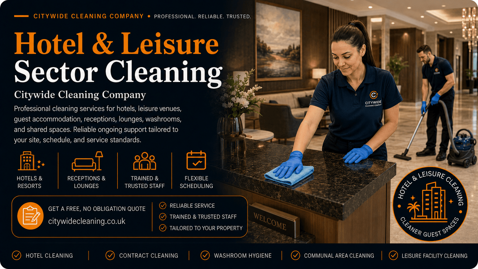 Hotel & Leisure Sector Cleaning